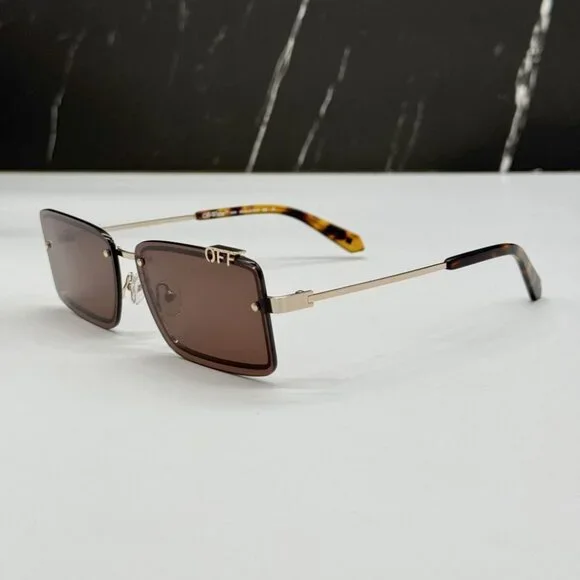 NEW OFF-WHITE OERI13N TAMPA 7664 SUNGLASSES WOMEN SQUARE HAVANA BROWN NEW OFF-WHITE OERI13N TAMPA 7664 SUNGLASSES WOMEN SQUARE  main image 2